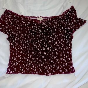 LA Hearts off the shoulder top